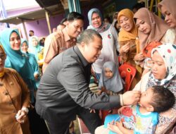 Bupati Tapsel – Ketua TP PKK Canangkan Sub PIN Polio Anak