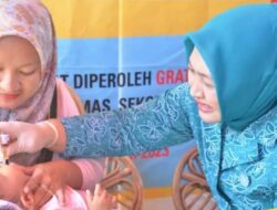 Ketua TP PKK Sumut Tinjau Pelaksanaan Sub Pin Polio Padang Sidempuan