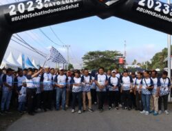 Ribuan Peserta Meriahkan Jalan Sehat HUT BUMN ke 25 di Gayo Lues