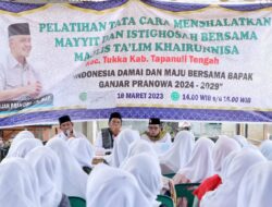 Usbat Ganjar Sumut Gelar Pelatihan Menyalatkan Jenazah untuk Masyarakat Tapanuli Tengah