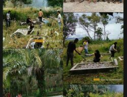 NNB Desa Aek Godang –  Mahasiswa ITS Paluta Bersihkan TPU