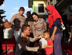 Kapolres Batu Bara & PJU Berikan 60 Paket Makanam Bergizi Balita