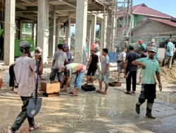Pembangunan Masjid Al-Abshor Aekgaloga Hampir 40 Persen