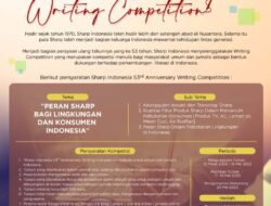 Rayakan Hari Jadi Ke 53, Sharp Indonesia Gelar Kompetisi Menulis