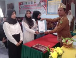 Kades Panompuan Tapsel Lantik 3 Perangkat Desa