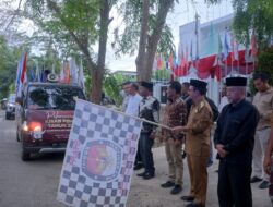 Meurah Budiman Lepas Mobil Kirab Pemilu 2024