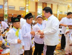 Maknai Ramadhan & Nuzulul Quran, BSI Bagi THR 2.222 Anak Yatim