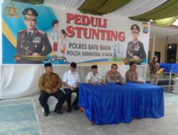 Polsek & Polres Batu Bara Berikan Makanan Bergizi Anak Penderita Stunting