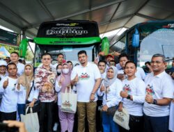 Peserta Mudik Gratis Ucapkan Terima kasih Pemko Medan