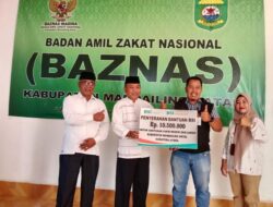 PT BSI Serahkan Rp10,5 Juta  Melalui Baznas Madina