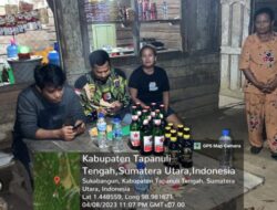 Polres Tapsel Operasi Pekat Belasan Miras Disita