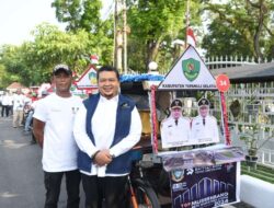 Bupati Tapsel Naik Betor Menuju Musrenbang RKPD 2024 Provsu di Medan