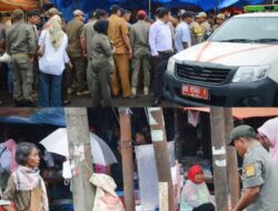 Tim Terpadu Pemko Sidempuan Kembali Tertibkan PKL Jalan Thamrin