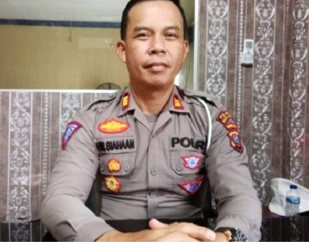 Kasatlantas Polres Batu Bara AKP Hotlan W Siahaan Rabu (17/5-2023). beritasore/alirsyah