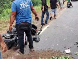 Sepeda Motor Oleng Istri Tewas Terlindas Truk