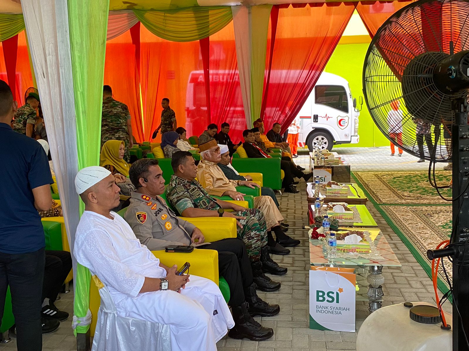 Teks fhoto Kapolres Batu Bara AKBP Jose DC Fernandes S.Ik, Bupati Batu Bara Ir.H Zahir M.AP, hadiri dan saksi Peresmian Rumah Sakit Bidadari Batu Bara Jalinsum Desa Suka Raja Kecamatan Air Putih Kabupaten Batu Bara Jum'at (19/5-2023). beritasore/alirsyah