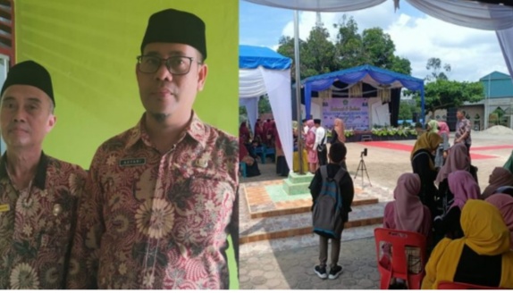 Teks fhoto Ka.MTsN 1 Limapuluh Kabupaten Batu Bara lepas 329 Siswa/i Kls IX Angkatan XXVII 2023 Rabu (24/5-2023).beritasore/alirsyah