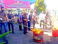 Kejari Gunungsitoli Musnahkan Barang Bukti Tipidum