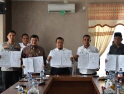 Bupati Tapsel – Bupati Paluta Tandatangani Pemberian Hibah Pembangunan Gedung Polres Tapsel dan Polres Paluta