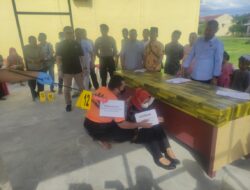 Polres Palas Gelar Rekontruksi Pembunuhan YSS