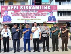 Kapolres Padangsidimpuan Pimpin Apel Siskamling