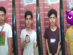 Empat Pelaku Spesialis Begal Di Tangkap Polsek Medan Baru