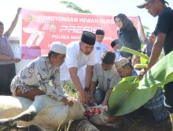 Polres Madina Sembelih 10 Ekor Hewan Kurban