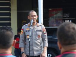 HUT Bhayangkara ke 77, Polres Sergai, Resmi Buka Pertandingan Soccer Bagi Jajarannya.