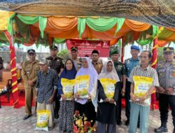 HUT Bhayangkara ke 77 Polres Simeulue Salurkan Bansos