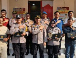 HUT Bhayangkara ke-77, Personil Berprestasi Polsek Medan Baru Terima  Penghargaan