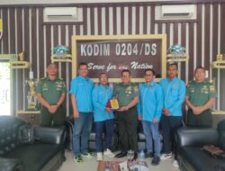 PWI Sergai Silaturahmi Ke Kodim 0204/DS di Lubuk Pakam