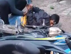 Viral Di Panyabungan, Tangan Diikat Di Jalan Raya Diduga Bawa Ganja