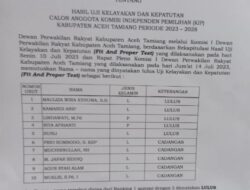 Komisi I DPRK Aceh Tamiang Tetapkan  5 Komisioner KIP