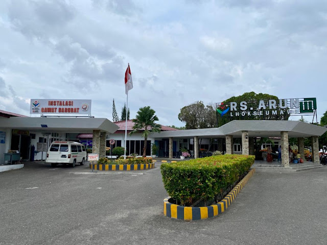 Teks dan foto Rumah sakit Arun Kota Lhokseumawe