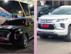 Teks foto;Mobdis Wabup Madina BB 2 R sebelumnya Hyundai Palisade, belakangan menggunakan Mitsubishi Pajero berwarna putih.