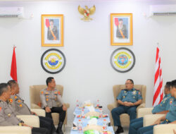Danlantamal Terima Kunjungan Kapolres Pelabuhan Belawan