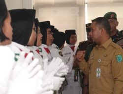 Paskibraka Paluta Dikukuhkan Bupati Paluta.