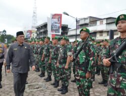 Irsan Efendi Pimpin Apel Pasukan Pengamanan Pilkades Serentak Kota Padangsidimpuan