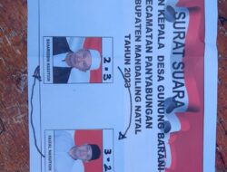 Kertas Suara Pilkades Salah, 6 Desa Di Madina Ditunda