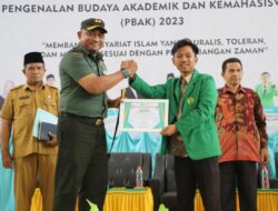 Dandim 0104/Atim Beri Pembekalan Wasbang Ke Mahasiswa Baru IAIN