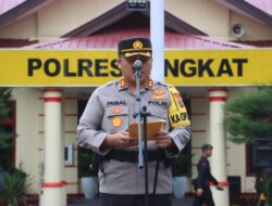 Kapolres Langkat Pimpin Gelar Pasukan Operasi  Zebra Toba 2023