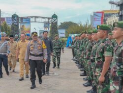 Kapolres P.Sidimpuan Pimpin Apel Gelar Pasukan Operasi Zebra Toba 2023