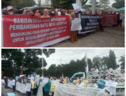 Unjuk Rasa TM Gemkara di Pemkab Batubara, Dapat Perlawanan Dari BEM PBB