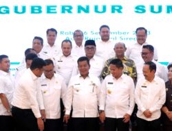 Plt Bupati Langkat Rakor Perdana dengan Pj Gebsu