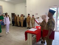 Sekdakab Batu Bara Lantik Camat Talawi