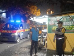 Personel Polsek Medan Baru Sambangi Pos Kamling dan Security