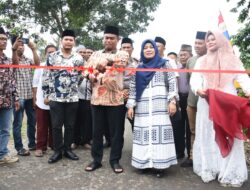 Bupati Sergai Resmikan Jalan Menghubungi Sembilan Desa Di Sei Rampah.