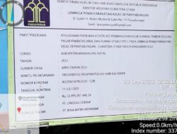 PT Unggul Sokaja Pengembang Lapas Panyabungan, Belum Serahkan Laporan Detail