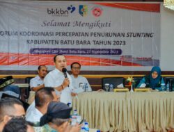 Target Zahir, Tahun 2023 Angka Prevalensi Stunting Di Batubara 12%