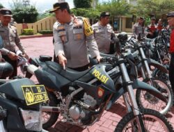 Kapolres Simalungun Pimpin Pengecekan Randis Roda Dua